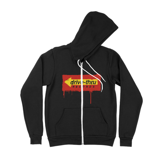 Drive-Thru Records - Zip Up Hoodie - Black